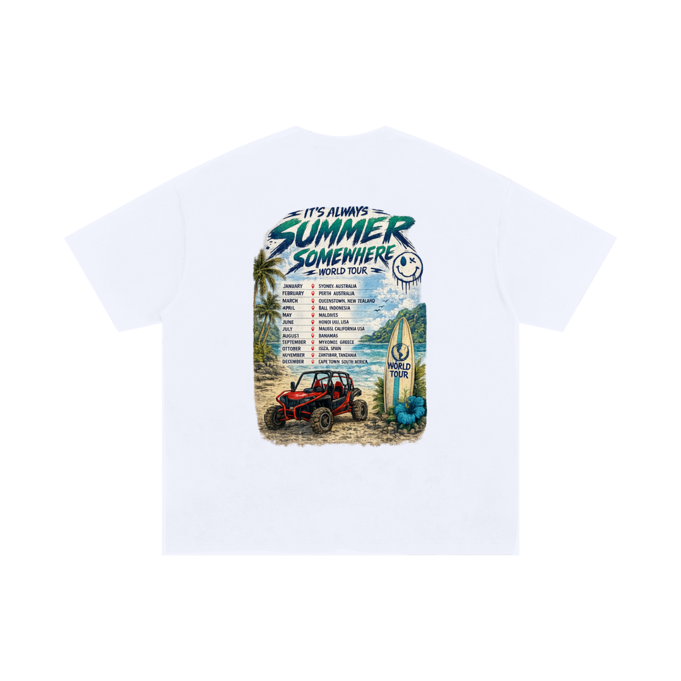 It’s Always Summer Somewhere Cotton T-Shirt