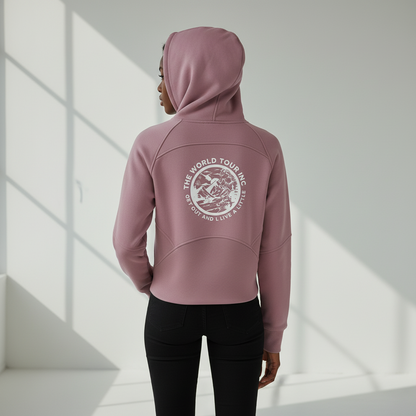 Winter games Cropped Zip-Through Hoodie
