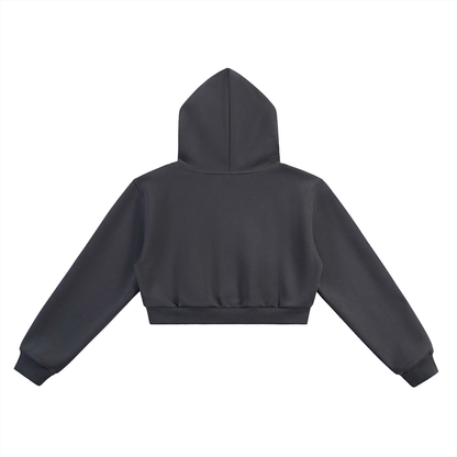 Ms Stac-Man  Cropped Hoodie