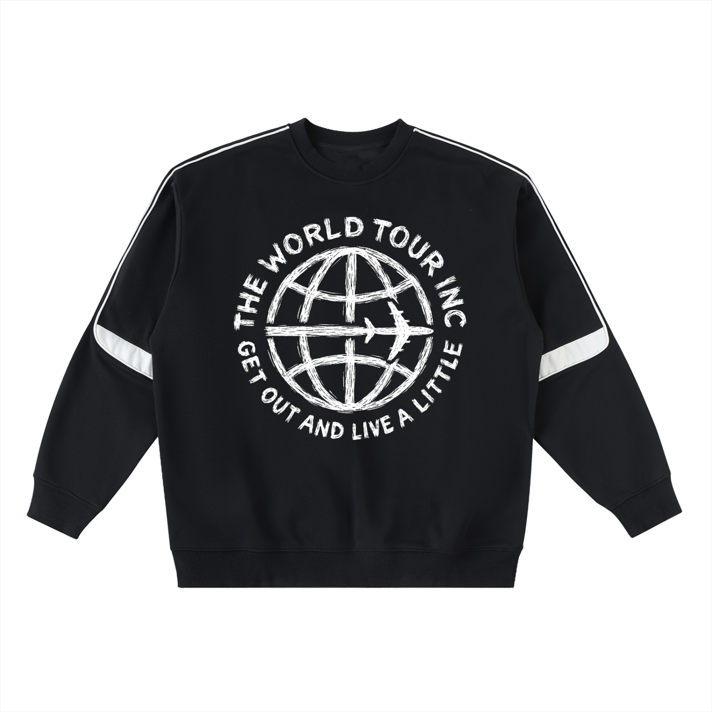 Globe Oversized Crewneck Taped Sweatshirt