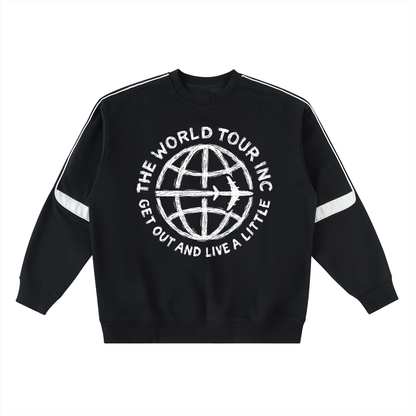 Globe Oversized Crewneck Taped Sweatshirt