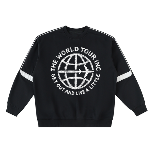 Globe Oversized Crewneck Taped Sweatshirt