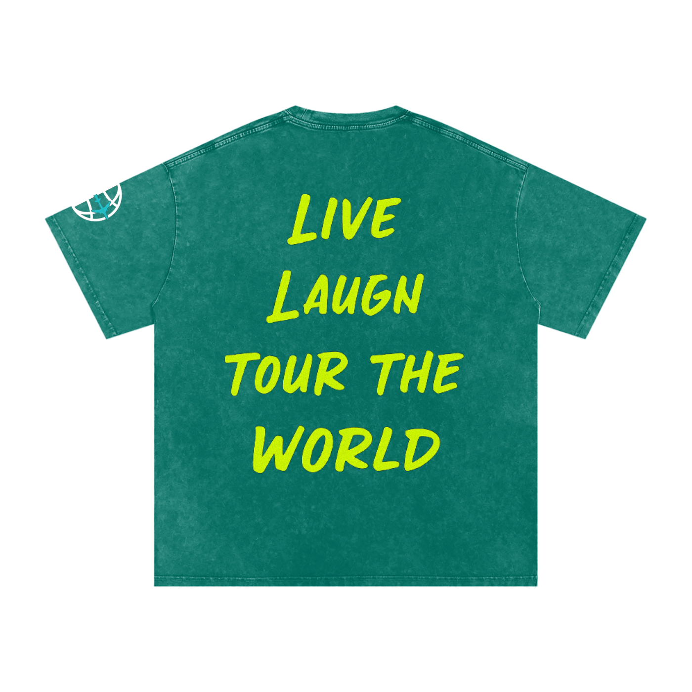 Neon Smiley Cotton T-Shirt