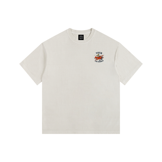Vintage Washed Oversized Cotton T-Shirt