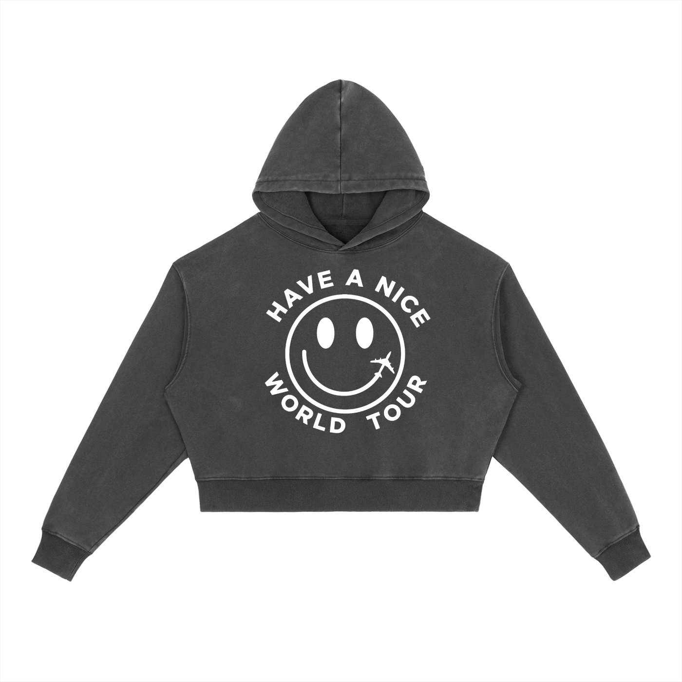 Women’s Smiley Crop Hoodie