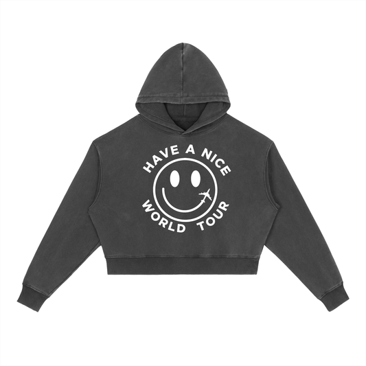 Women’s Smiley Crop Hoodie