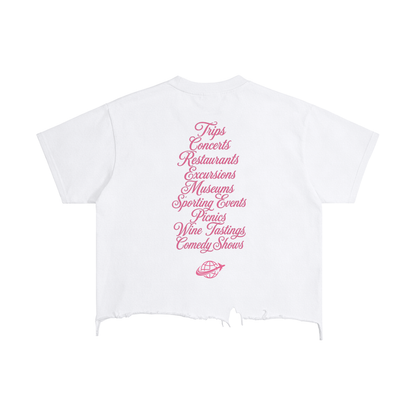Vintage Wash Boxy Distressed Hem T-Shirt