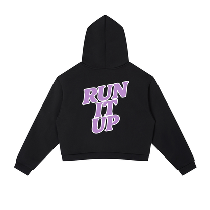 Girls Run The World Cropped Hoodie