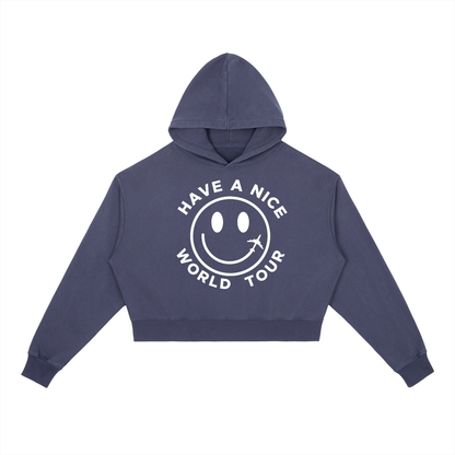 Women’s Smiley Crop Hoodie