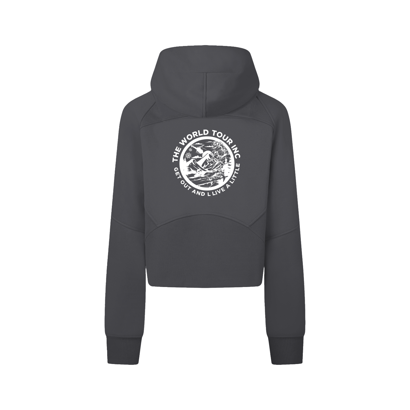 Winter games Cropped Zip-Through Hoodie