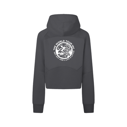 Winter games Cropped Zip-Through Hoodie