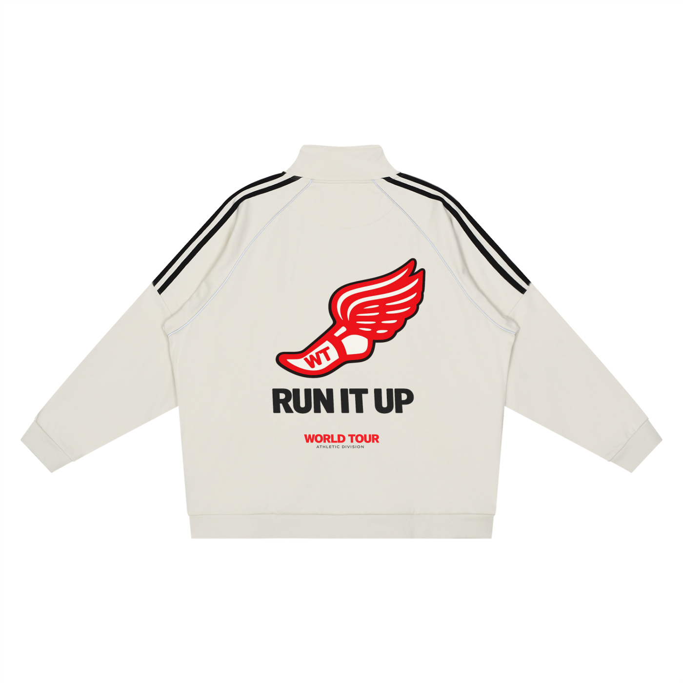 Run It Up Reflection Striped Raglan Sleeve  Jacket (Away)