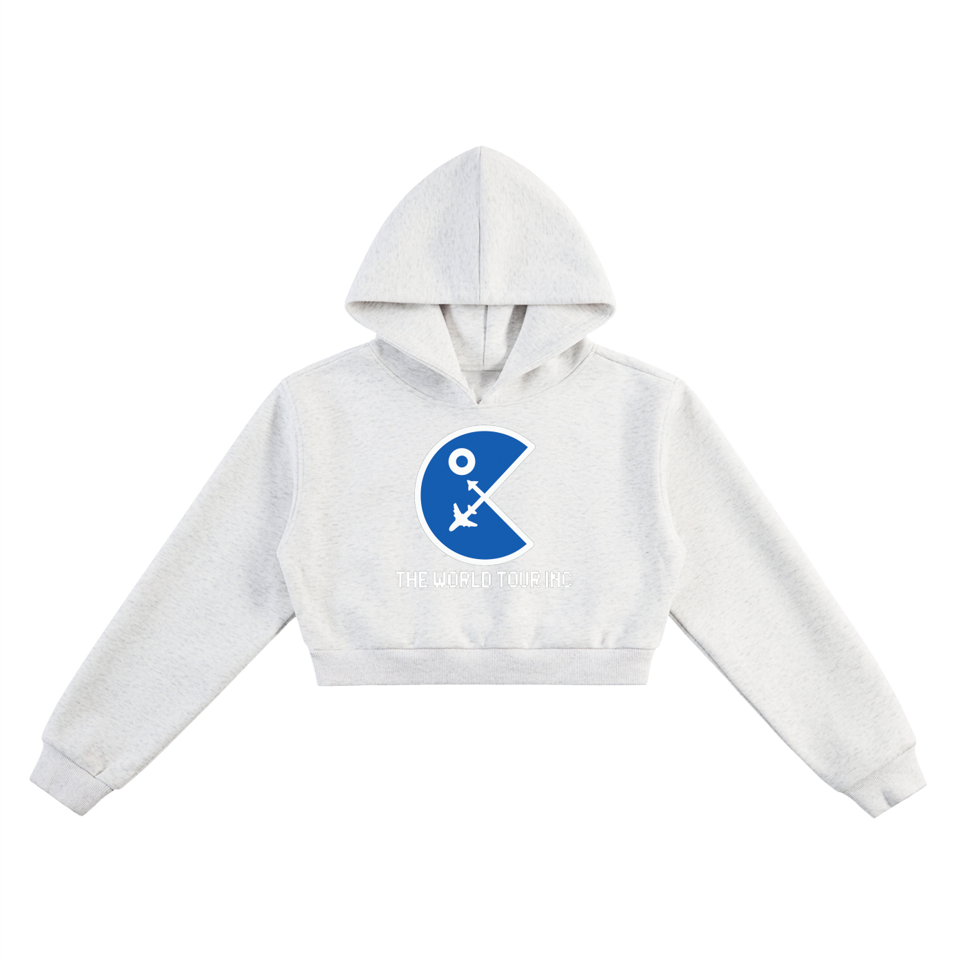 Ms Stac-Man  Cropped Hoodie