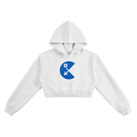 Ms Stac-Man  Cropped Hoodie