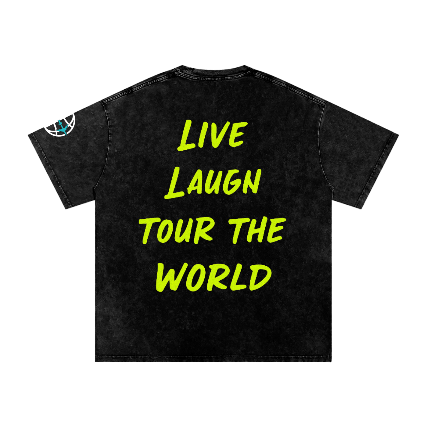 Neon Smiley Cotton T-Shirt