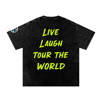 Neon Smiley Cotton T-Shirt