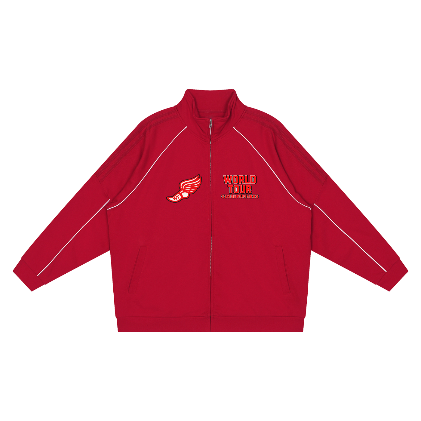 Run It Up Reflection Striped Raglan Sleeve  Jacket (Away)