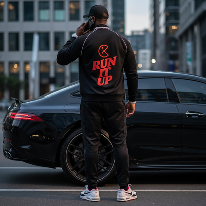 Run It Up Reflection Striped Jacket