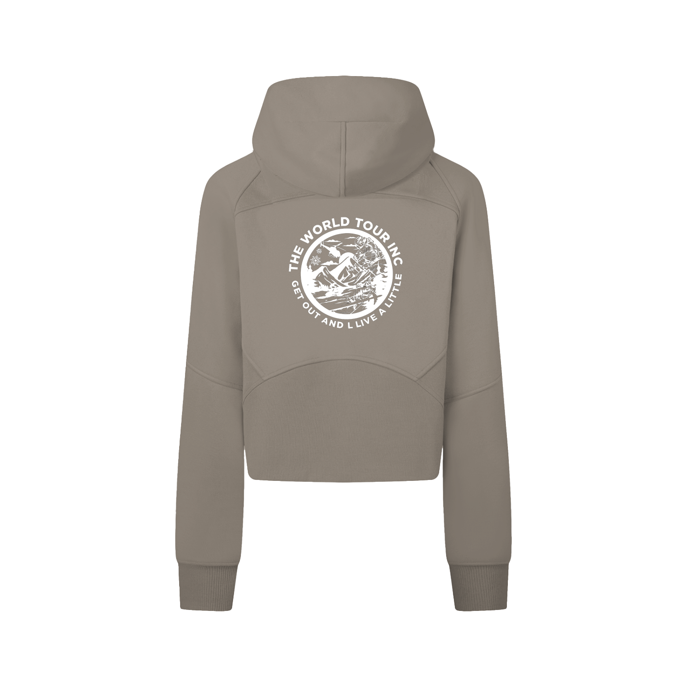 Winter games Cropped Zip-Through Hoodie