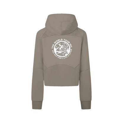 Winter games Cropped Zip-Through Hoodie