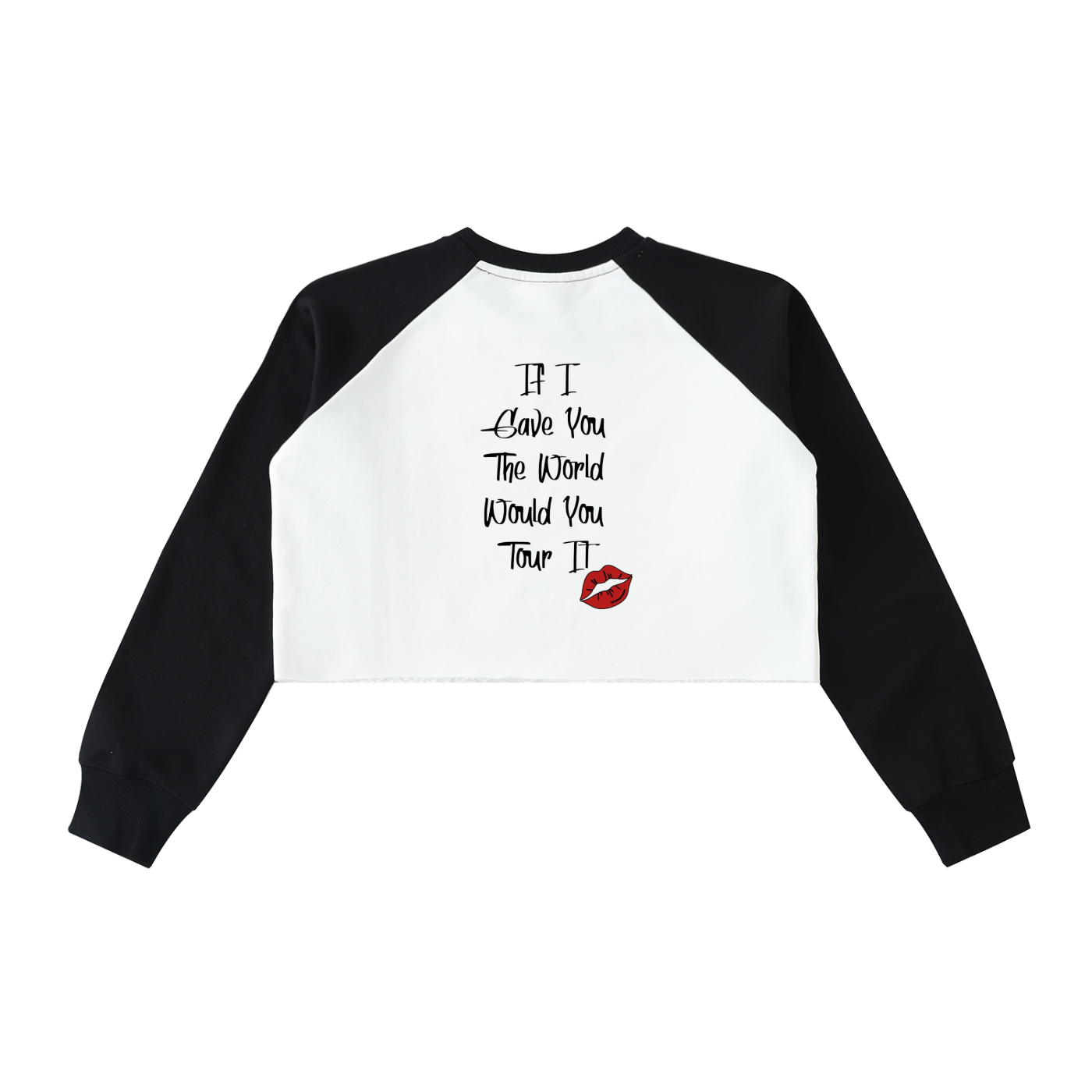 Roses Raglan Crop Sweatshirt