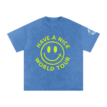 Neon Smiley Cotton T-Shirt
