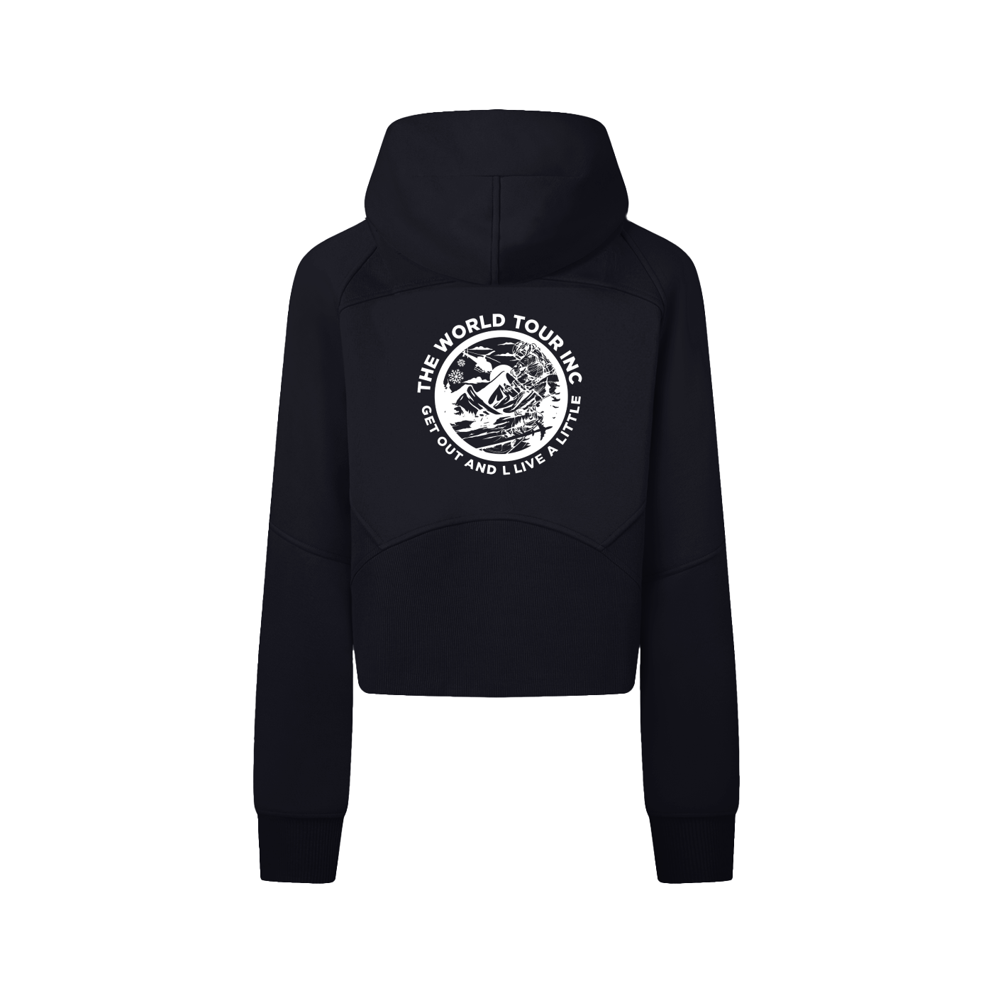 Winter games Cropped Zip-Through Hoodie