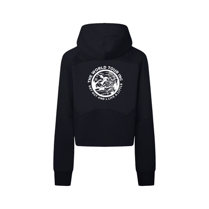 Winter games Cropped Zip-Through Hoodie