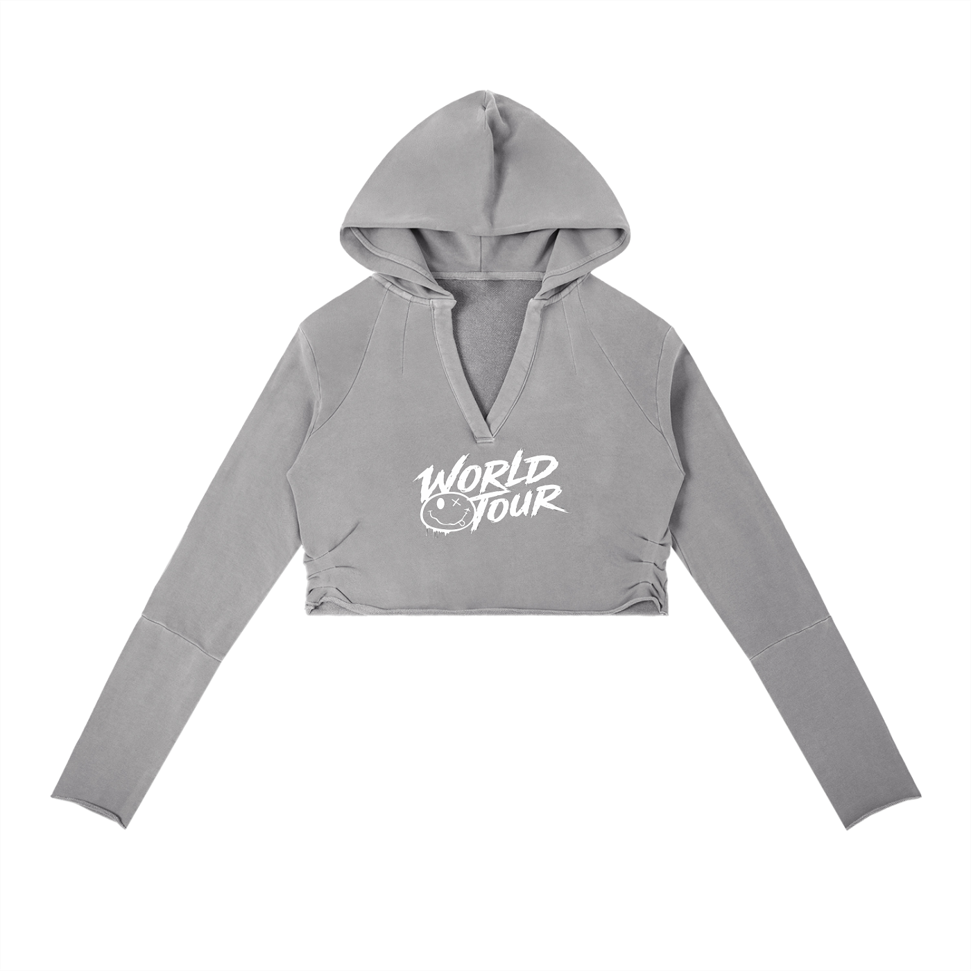 Vintage Washed Raw Edge Hoodie