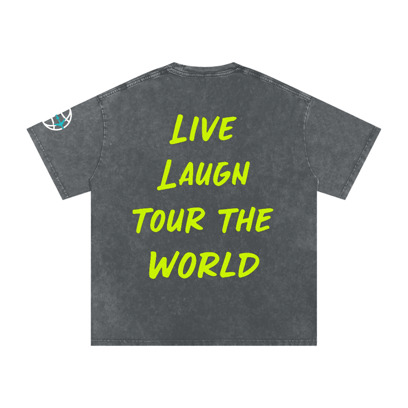 Neon Smiley Cotton T-Shirt