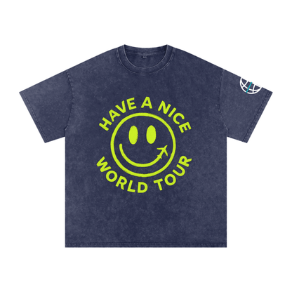 Neon Smiley Cotton T-Shirt
