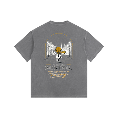 Vintage Washed Oversized Cotton T-Shirt