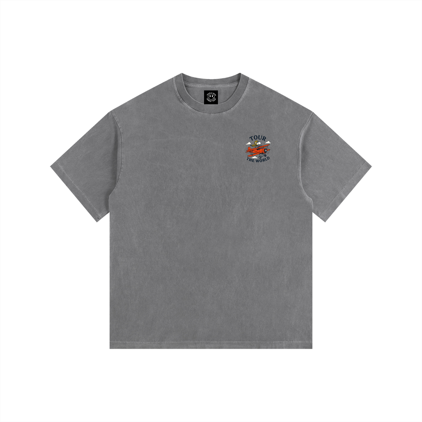 Vintage Washed Oversized Cotton T-Shirt