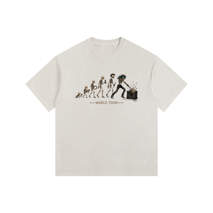 Guitar smash Vintage Washed Oversized Cotton T-Shirt