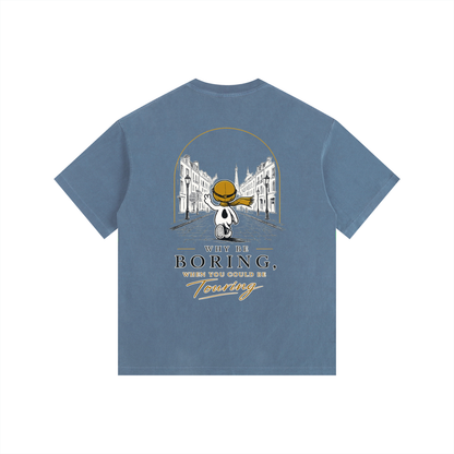 Vintage Washed Oversized Cotton T-Shirt