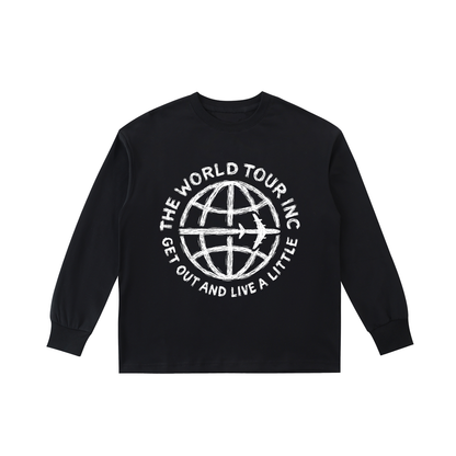 Kids' Globe Cotton Long-Sleeve Tee
