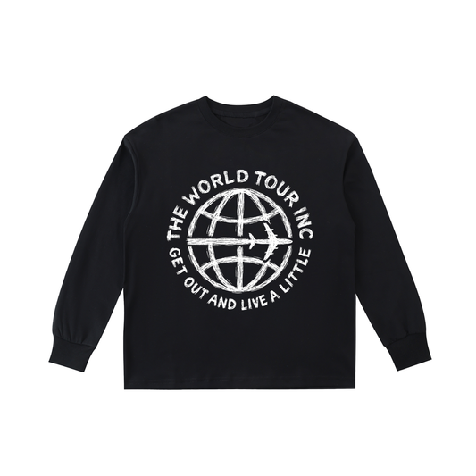 Kids' Globe Cotton Long-Sleeve Tee