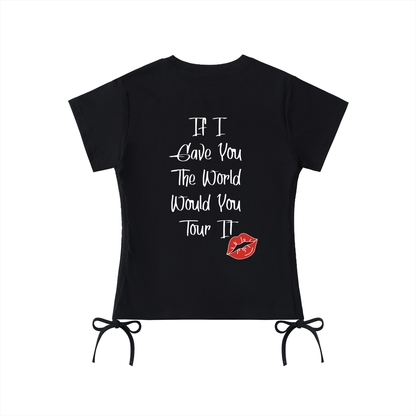 Roses Drawstring T-Shirt