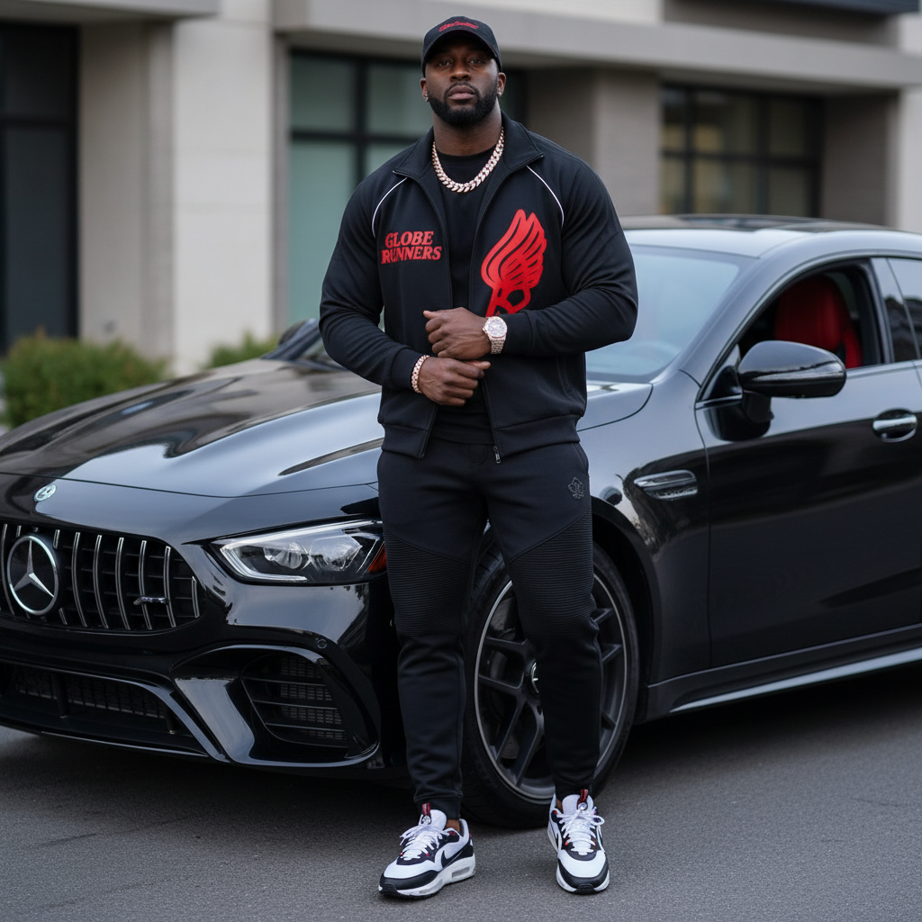 Run It Up Reflection Striped Jacket