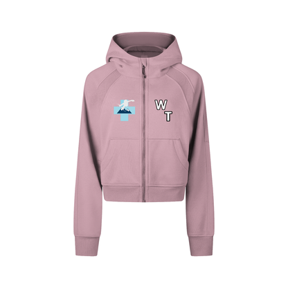 Winter games Cropped Zip-Through Hoodie